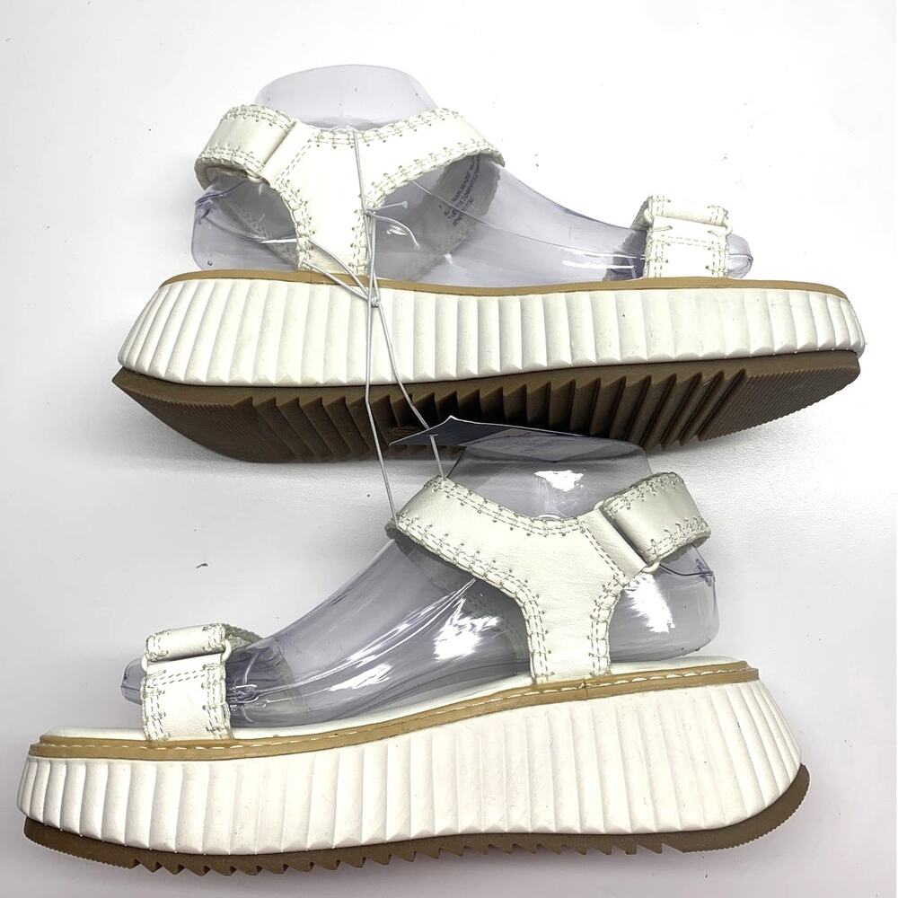 Strappy Platform Sandals Sz 7.5 NEW White Universal Thread
